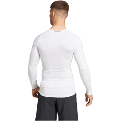 adidas TECHFIT Compression langarm Trainingsshirt Herren JE6703 - white M