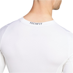 adidas TECHFIT Compression langarm Trainingsshirt Herren JE6703 - white M