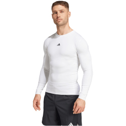 adidas TECHFIT Compression langarm Trainingsshirt Herren JE6703 - white M