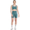 adidas Optime Essentials 3-Streifen kurze Leggings Damen JY2147 - preloved teal/white XS/5"