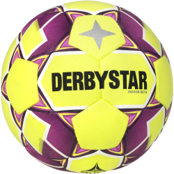 DERBYSTAR Indoor Beta Hallenfußball gelb/lila 5 B-Ware