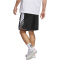 adidas Crazy Lite Basketballshorts Herren JX6381 - black/white/black S/7"