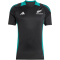adidas Neuseeland All Blacks Trainingsshirt Herren JM9636 - all black/pure teal S