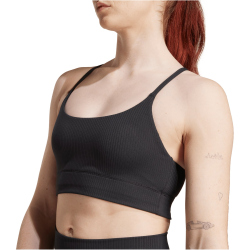 adidas All Me Rib Low Support Sport-BH Damen JL5541 - black XXS