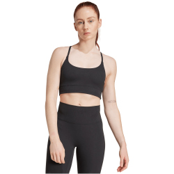adidas All Me Rib Low Support Sport-BH Damen JL5541 - black XXS