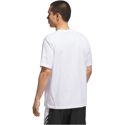 adidas Basketball Graphic Trainingsshirt Herren JX0084 - white/black L