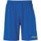 uhlsport Center II Shorts ohne Innenslip azurblau/limonengelb S