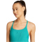 adidas Iconisea Ribbed Padded Thin Straps Badeanzug Damen JZ6864 - pure teal 36