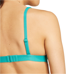adidas Iconisea Ribbed Padded Triangle Bikini-Oberteil...