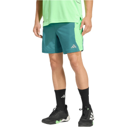 adidas Tech Apparel Climacool Trainingsshorts Herren JX0027 - preloved teal/lime burst XXL/7"