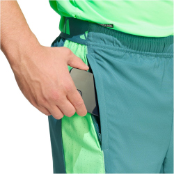 adidas Tech Apparel Climacool Trainingsshorts Herren JX0027 - preloved teal/lime burst XXL/7"