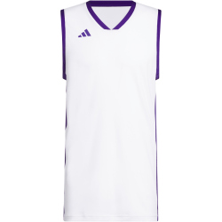 adidas Pulse Speed Basketballtrikot Herren KC6957 - white/team colleg purple M