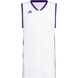 adidas Pulse Speed Basketballtrikot Herren KC6957 - white/team colleg purple M