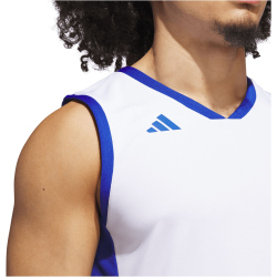 adidas Pulse Speed Basketballtrikot Herren JM2682 - white/team royal blue M