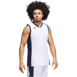 adidas Pulse Speed Basketballtrikot Herren JM2660 - white/team navy blue M