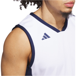 adidas Pulse Speed Basketballtrikot Herren JM2660 - white/team navy blue M
