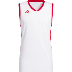 adidas Pulse Speed Basketballtrikot Herren JM2658 - white/team power red M