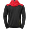 Kempa Emotion 2.0 Kapuzenjacke schwarz/rot/gelb 128