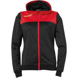 Kempa Emotion 2.0 Kapuzenjacke Damen schwarz/rot/gelb XS