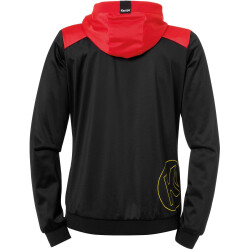Kempa Emotion 2.0 Kapuzenjacke Damen schwarz/rot/gelb XS