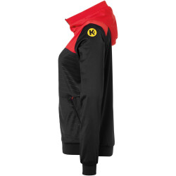 Kempa Emotion 2.0 Kapuzenjacke Damen schwarz/rot/gelb XS