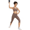adidas TECHFIT Capri 7/8-Leggings Damen JW7569 - earth strata S