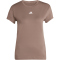 adidas Hyperglam Trainingsshirt Damen JX7378 - earth strata/white S