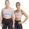 adidas FastImpact Luxe Run High Support Sport-BH Damen JV9772 - halo silver/halo silver M A-B