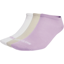 3er Pack adidas Thin Linear Low-Cut Socken JL6120 - powder plum/white/halo mint 43-45