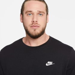 NIKE Sportswear Freizeit T-Shirt Herren schwarz/weiß XL
