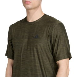 adidas Train Essentials Stretch Trainingshirt Herren KA7856 - night cargo mel./black L