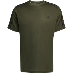 adidas Train Essentials 3-Streifen Trainingsshirt Herren JV9804 - night cargo/black S