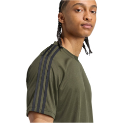 adidas Train Essentials 3-Streifen Trainingsshirt Herren JV9804 - night cargo/black S