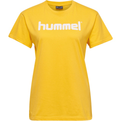 hummel GO Baumwoll Logo T-Shirt Damen kurzarm