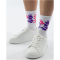 2er Pack JAKO Malle Crew Socken 656 - weiß/pink/lila/schwarz 39-42