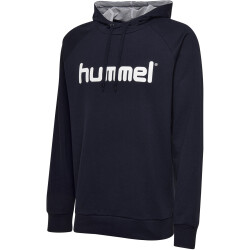 hummel GO Baumwoll Logo Hoodie Kinder marine 176