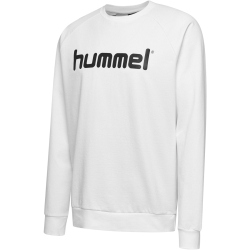 hummel GO Baumwoll Logo Sweatshirt Kinder white 176