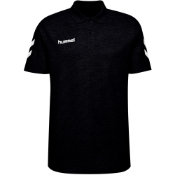 hummel GO Baumwoll Poloshirt Kinder black 176