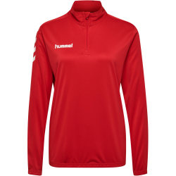 hummel Core Poly 1/2-Zip Sweatshirt Damen true red S