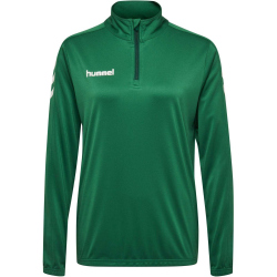 hummel Core Poly 1/2-Zip Sweatshirt Damen evergreen S