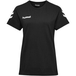 hummel GO Baumwoll T-Shirt Damen kurzarm black XS