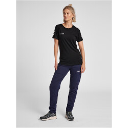 hummel GO Baumwoll T-Shirt Damen kurzarm black XS