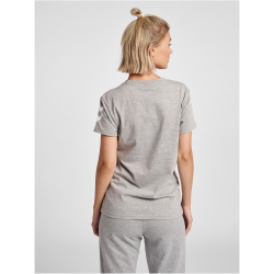 hummel GO Baumwoll T-Shirt Damen kurzarm grey melange XS