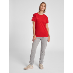 hummel GO Baumwoll T-Shirt Damen kurzarm true red XS