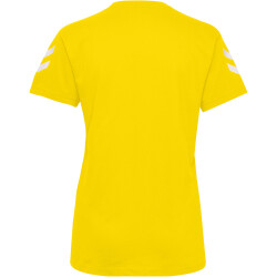 hummel GO Baumwoll T-Shirt Damen kurzarm sports yellow XS