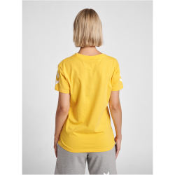 hummel GO Baumwoll T-Shirt Damen kurzarm sports yellow L