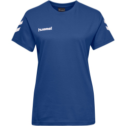 hummel GO Baumwoll T-Shirt Damen kurzarm true blue XS