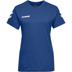 hummel GO Baumwoll T-Shirt Damen kurzarm true blue M