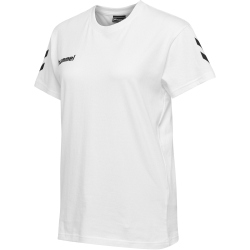 hummel GO Baumwoll T-Shirt Damen kurzarm white XXL