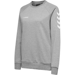 hummel GO Baumwoll Sweatshirt Damen grey melange XS